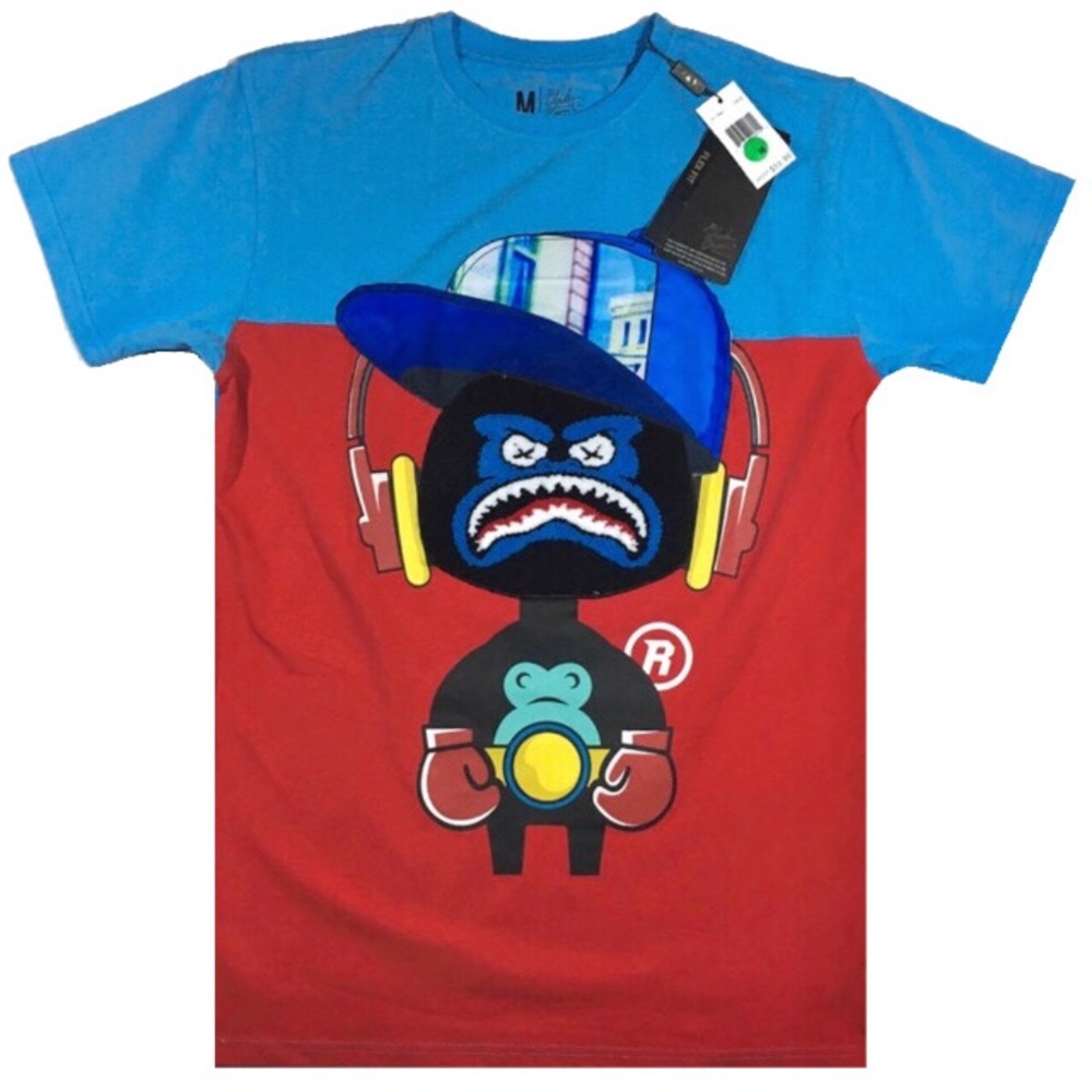 Men’s “Angry Champ” T-Shirt. Sizes M, and L.